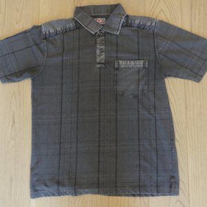 Moffi Clothing Vintage Dark Grey Medium Polo Shirt